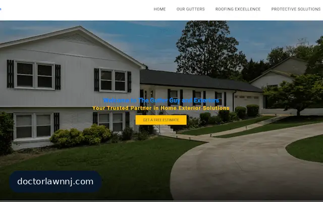 Doctor Lawn NJ actual website screenshot